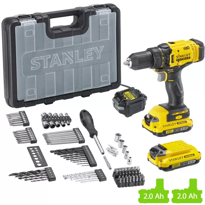 STANLEY SFMCD700D2A-QW 20V gręžtuvas/suktuvas