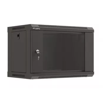 Sieninis stovas LANBERG WF03-5306-10B 6U, 60 kg, raktinis užraktas, juodas