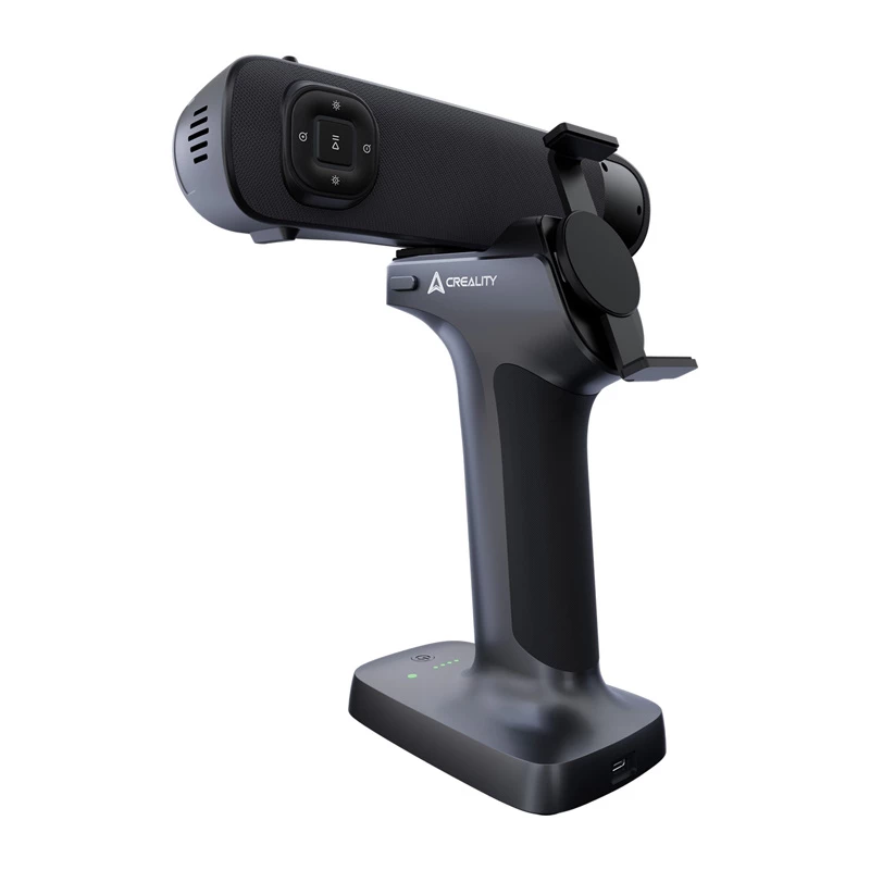 3D skaitytuvas Creality Sermoon X1 — tikslumas 0,02 mm, Wi‑Fi 6, 34 lazeriai, NIR, juoda