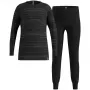 Odlo Set long ACTIVE WARM ECO SET vaikiškų apatinių rinkinys, 140 cm dydžio, juoda ir pilka