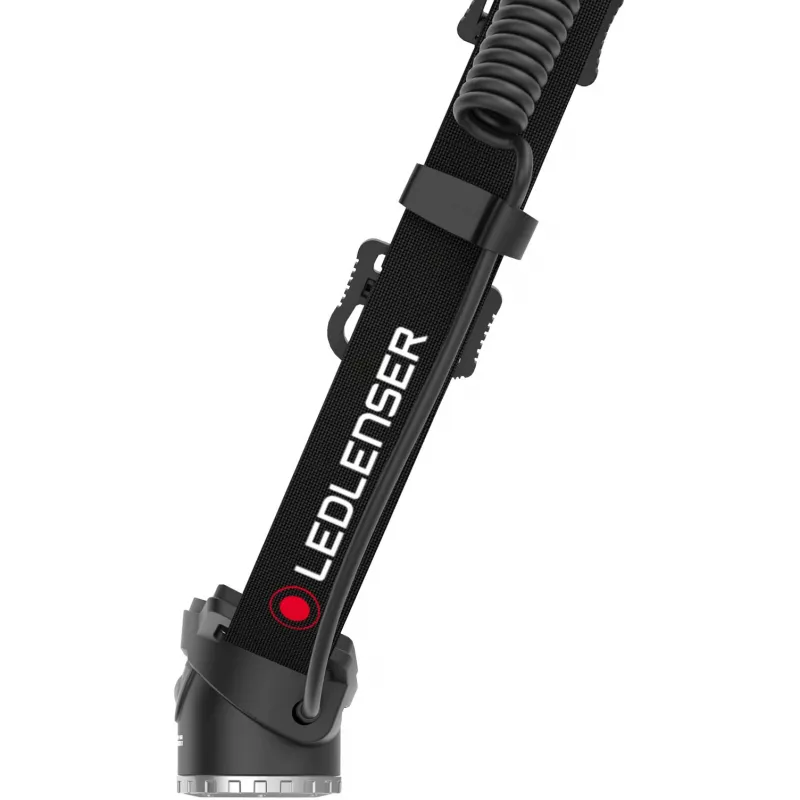 Ledlenser H8R juodas, raudonas galvos žibintuvėlis LED