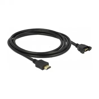 HDMI kabelis DeLOCK 85464 2m HDMI Type A Standard Juoda