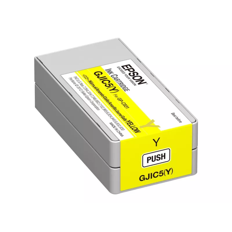 Epson GJIC5(Y): Spausdinimo kasetė ColorWorks C831 (geltona) (MOQ=10)