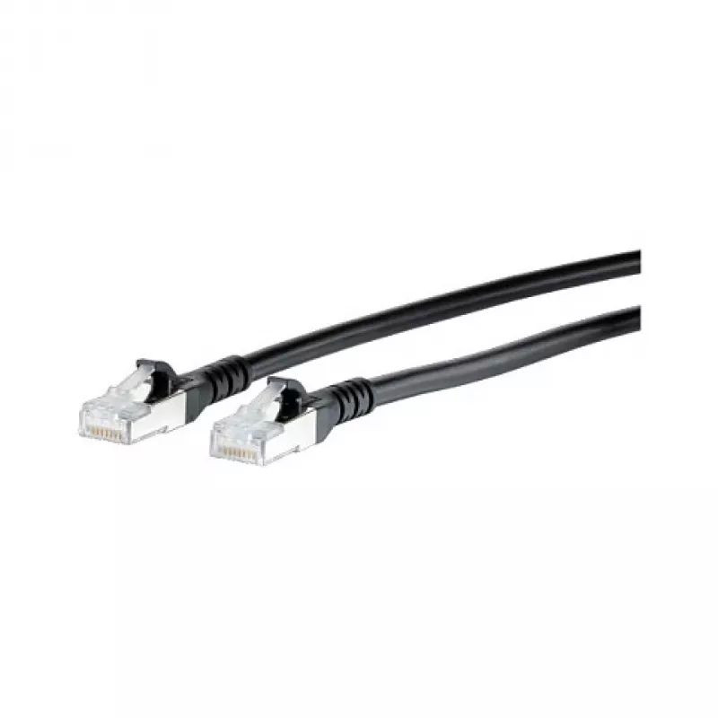 METZ CONNECT komutacinis kabelis Cat.6A AWG 26, LSOH, juodas, 90 m (130845I000-E)