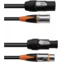 EUROLITE Kombikabel DT-2 DMX IP T-Con 3-pin XLR 5 m — DMX/IP jungties kabelis