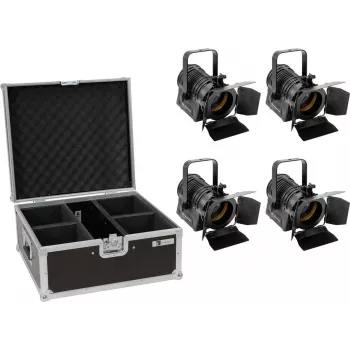 EUROLITE Theater Spot AKKU THA-20PC TRC 4x maitinamas baterijomis — Nešiojamas baterinis LED prožektorius