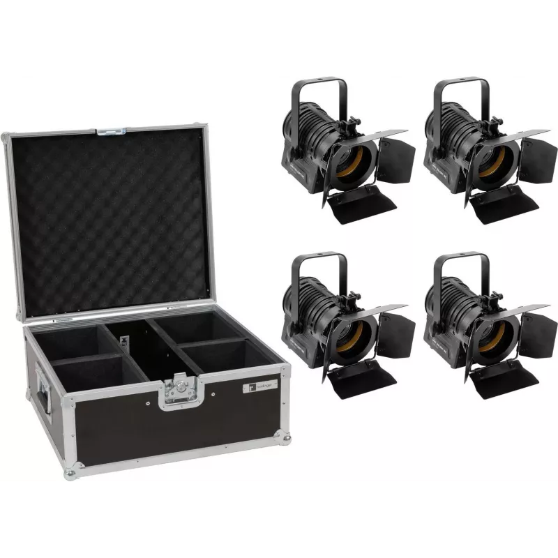 EUROLITE Theater Spot AKKU THA-20PC TRC 4x maitinamas baterijomis — Nešiojamas baterinis LED prožektorius