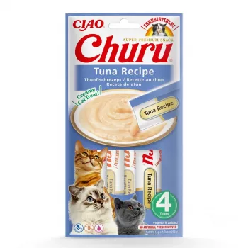 INABA Churu Tuna Recipe - kačių skanėstai - 4x14 g
