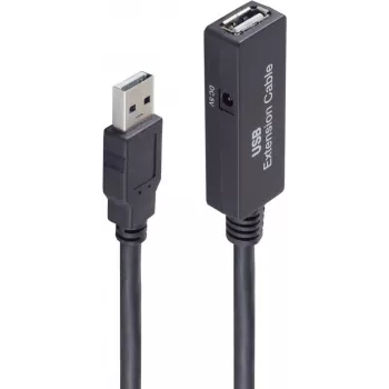 USB laidas ShiverPeaks BS13-29055 5m USB A Juoda