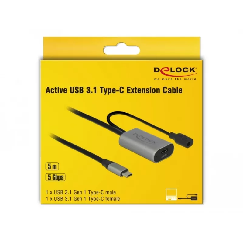 Delock USB-20225 maitinimo adapteris pilkas