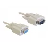 Serijinis kabelis DeLOCK Sub-D9 84016 5 m smėlio spalvos