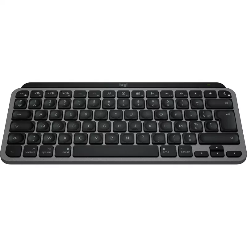 Logitech Master Series MX Keys Mini for Mac - klaviatūra - kompaktiška - apšviečiama - belaidė - Bluetooth LE - AZERTY - prancūziška - Space-Pilka (920-012646)