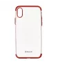 Dangtelis Tellur iPhone X Raudonas Skaidrus