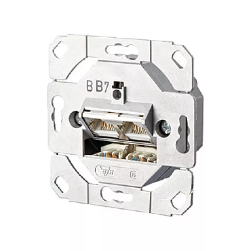 METZ CONNECT BTR E-DAT C6 8/8(8) UP0 - jungties lizdas, potinkinis montavimas - RJ-45 X 2 (1307381200-I)
