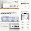 MERCUSYS Halo H27BE „Wi‑Fi 7“ dviejų juostų tinklinė sistema, 2 vnt., 3x LAN, 3568 Mbps, vidinės antenos, balta