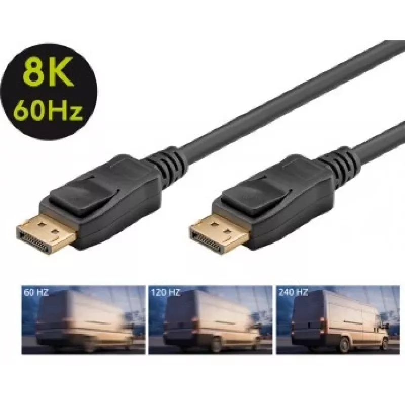 Goobay DisplayPort jungiamasis laidas 1.4 3m DisplayPort į DisplayPort