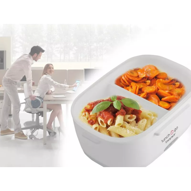 Elektrinė pietų dėžutė Beper 90.920G - 1 L maisto šildytuvas, geltona