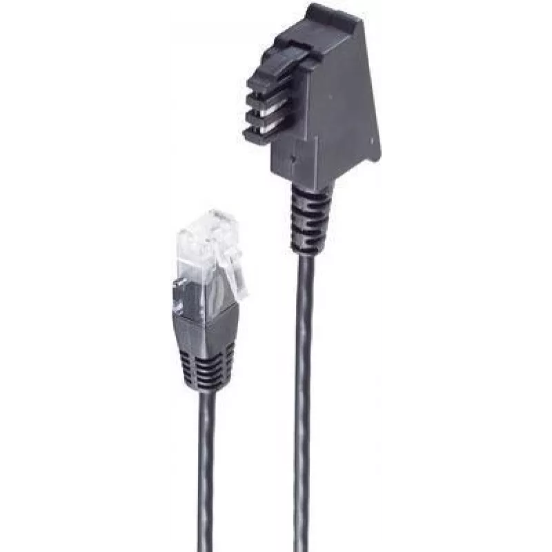 telefono kabelis shiverpeaks BS12-09015 0,5 m juodas