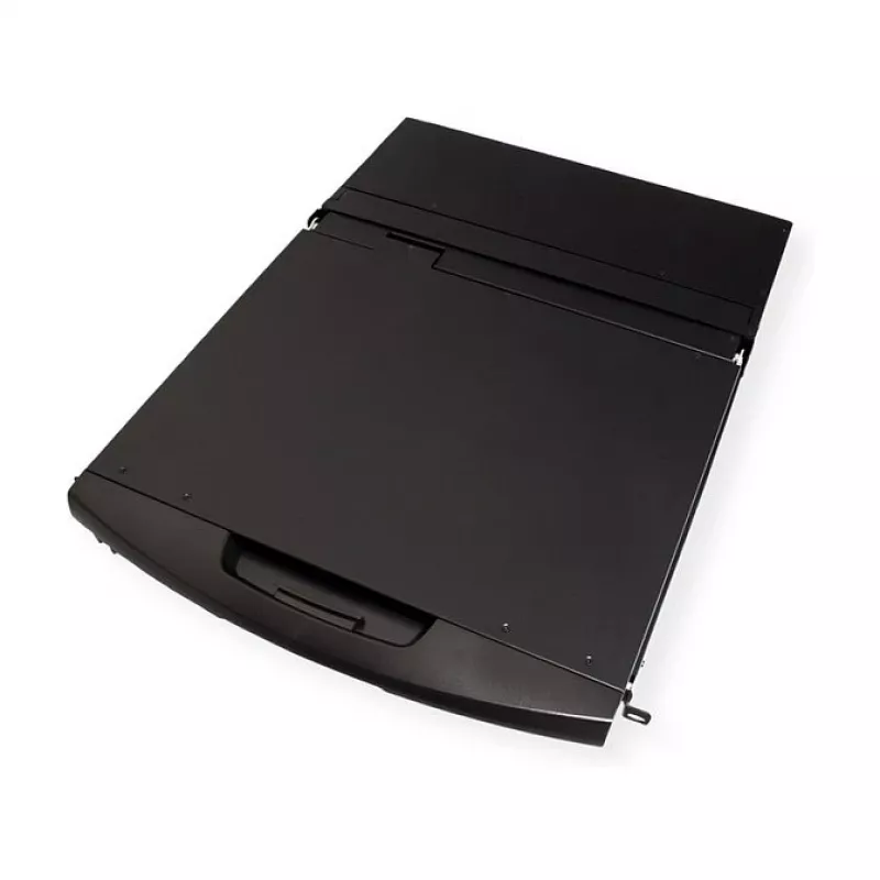 Stovo konsolė VALUE 26.99.0123, 17 colių (43,2 cm) LCD, 1280×1024, 1U, prancūziška klaviatūra, juoda