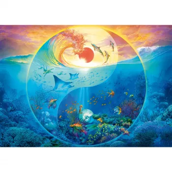 Jigsaw Puzzle 1000 pieces by schmidt spiele – Silvia Christoph: Yin & Yang in the Kingdom of Sea Creatures