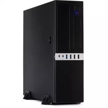 Inter-Tech IT-503 - SFF - Mini-ATX - be maitinimo šaltinio (TFX12V) - matinė juoda - USB/Audio (88881270)