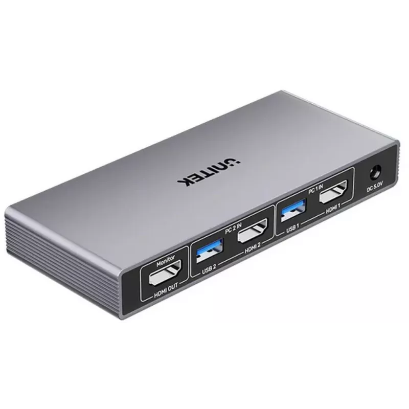 Unitek KVM jungiklis 4K@60Hz USB 3.0 HDMI