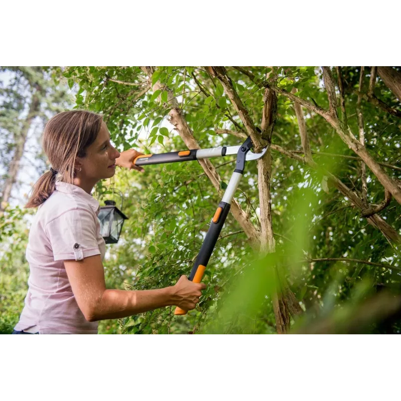 Fiskars SmartFit teleskopinės žirklės 915 mm L86 juodos oranžinės (1013564)