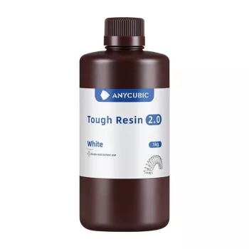“AnyCubic Tough Resin 2.0” — balta, mažai kvapo, didelio stiprumo 3D spausdinimo derva