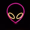 Stalinė lempa MANTA SNL86PK Style Neon Lights UFO Pink – dekoratyvinė neoninio stiliaus rožinė lempa