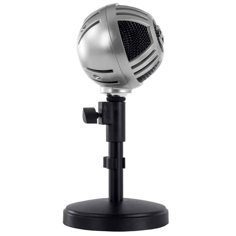 Arozzi Sfera stalinis mikrofonas, USB - chromas