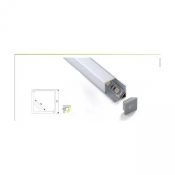 Synergy 21 S21-LED-PR20197 - Modulinis profilis - Balta - Aliuminis - 2 m (S21-LED-PR20197)