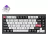 Mechaninė klaviatūra Keychron Q1 HE RGB Hot-Swappable belaidė anglies juoda