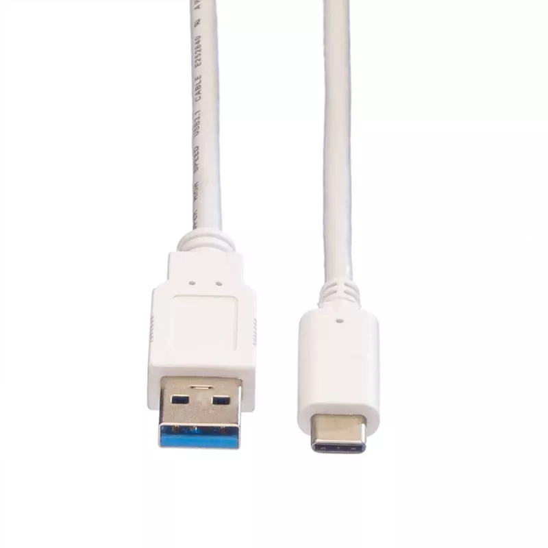 VALUE - USB kabelis - USB 3.0 (M) į USB Type C (M) - 5 V - 900 mA - 50 cm - Balta (11.99.9010)