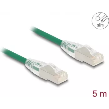 Tinklo kabelis DeLOCK RJ45 Cat.6A kištukas–kištukas 5 m žalias
