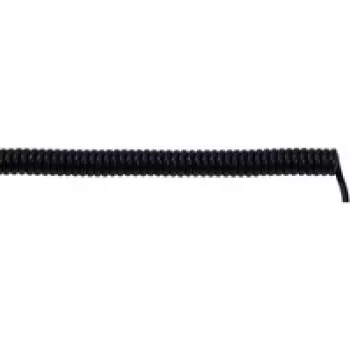 LAPP 73220243 spiralinis kabelis UNITRONIC® SPIRAL 1200 mm / 1600 mm 2 x 0,25 mm² juodas 5 vnt. (73220243)