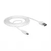 USB laidas DeLOCK 84808 USB 2.0 2 m USB A Micro-USB B Baltas