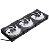 Phanteks D30 120 mm ARGB PWM korpuso ventiliatoriai – juodi, 3 vnt.