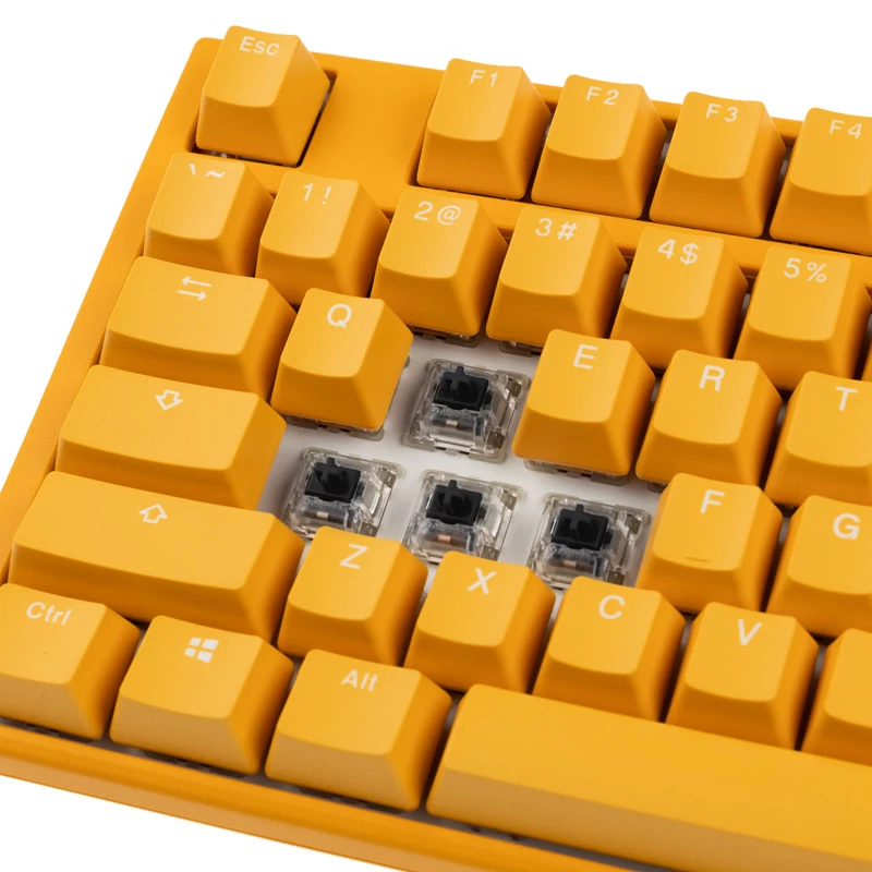 Ducky One 3 klaviatūra, žaidimų, USB, QWERTY, anglų, geltona