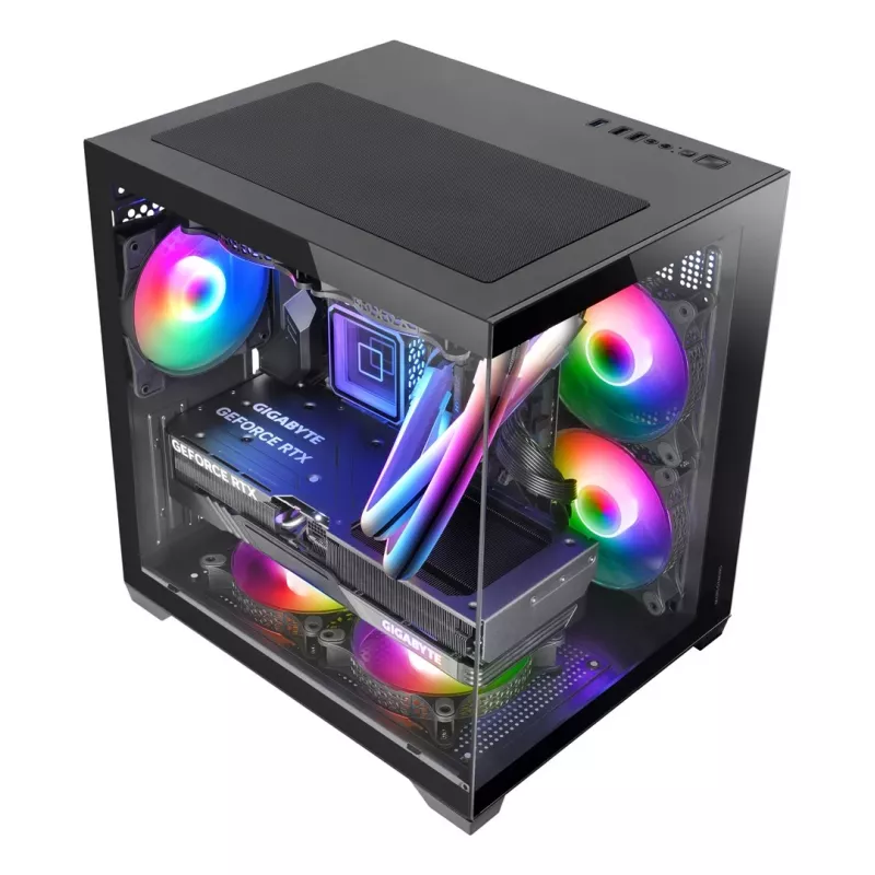 Mars Gaming MC-VIEW2 Mini Tower Juoda