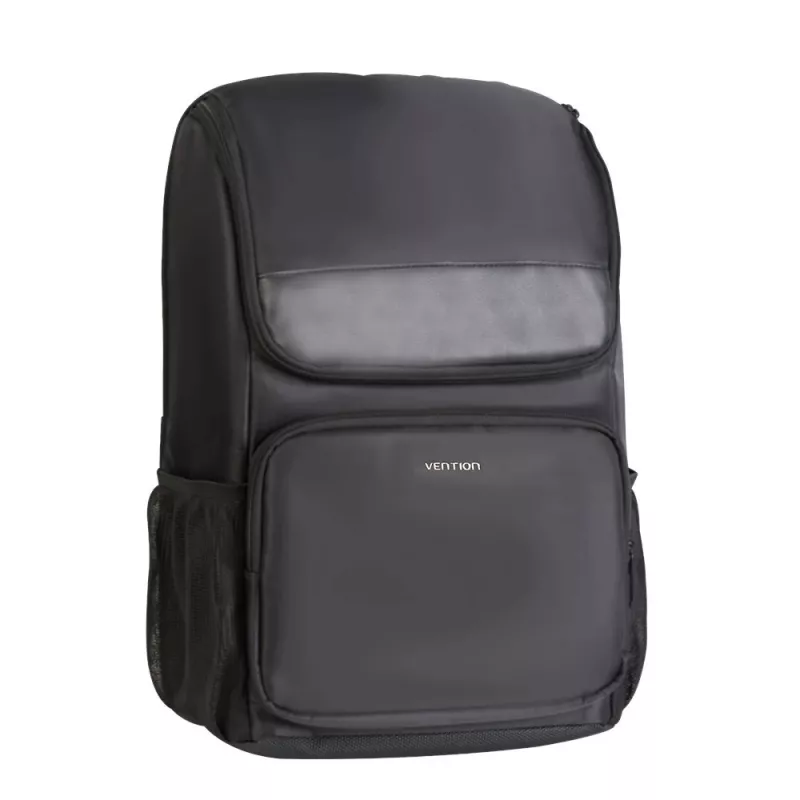 Kuprinė Vention KROB0 19 L kompaktiška kuprinė, PU, nešiojamam kompiuteriui iki 15,6 col., 450×280×150 mm, juoda