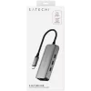 Satechi 4-in-1 dokinė stotelė ST-H3C25EM USB-C 3.2 Gen2 pilka (ST-H3C25EM)