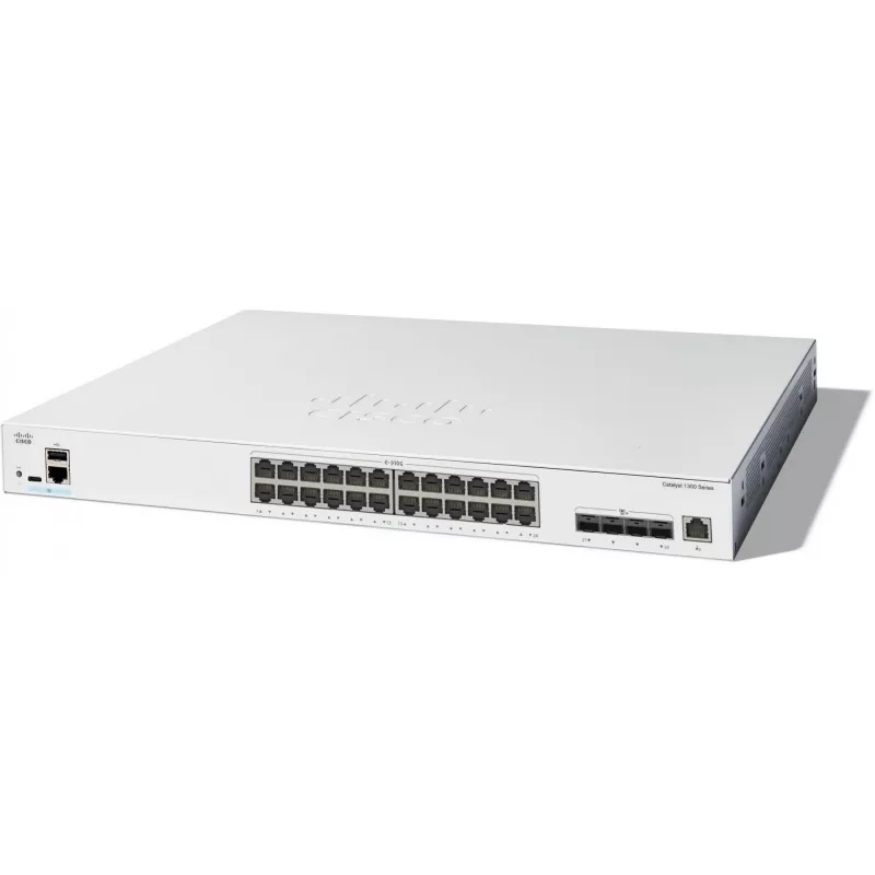 CISCO Catalyst 1300 24 prievadų komutatorius 20 x 10GE RJ45 4 x 10G SFP+ Uplinks