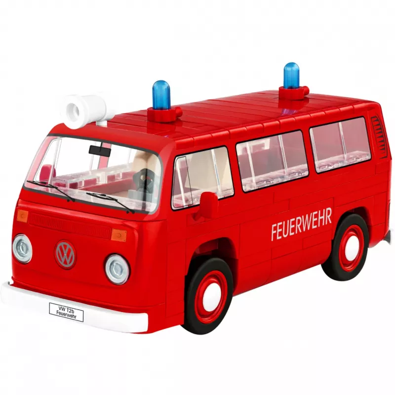 Konstruktorius COBI Volkswagen T2b gaisrinis automobilis, mastelis 1:35, raudonas