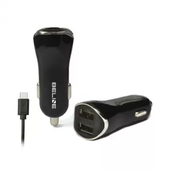 Car charger 2xUSB + USB-C 2,1A Juoda
