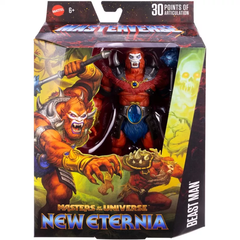 Veiksmo figūrėlė MATTEL Masterverse Core Beast Man JBP80 – kolekcinė lankstoma figūrėlė
