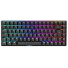 Mechaninė žaidimų klaviatūra Sharkoon Skiller SGK50S3 PBT juoda geltona RGB