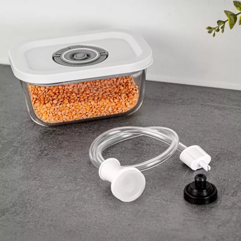 Rommelsbacher Vakuuminio sandariklio stiklinis indų rinkinys VCG 1, 3 vnt. (350 ml, 670 ml, 1100 ml), permatomas