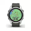 Garmin fēnix 7S Pro 3,05 cm (1,2 inch) MIP 42 mm Skaitmeninis 240 x 240 pikselių Jutiklinis ekranas Sidabrinis Wi-Fi GPS (palydovinis)