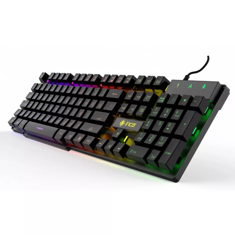 Incase Gaming Keyboard IKG-446 Regenbogen, RGB, vokiškas išdėstymas mažmeninė prekyba