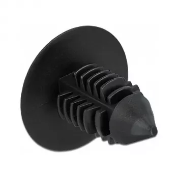 Fir tree clip DeLOCK 60187 juodas nailonas 15mm 14.5mm 10 vnt.